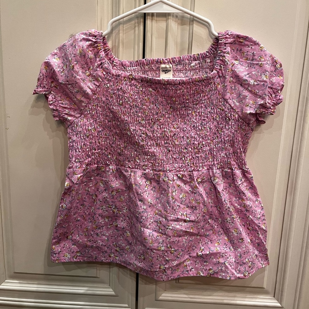 Girls flower print top